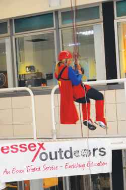 Essex Council's fostering abseil to raise awareness