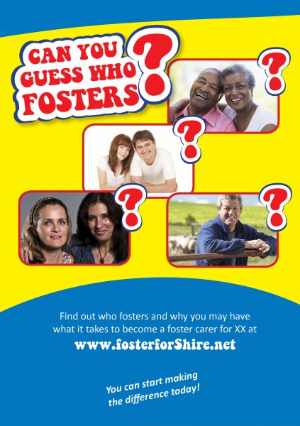 Guess who fosters poster example
